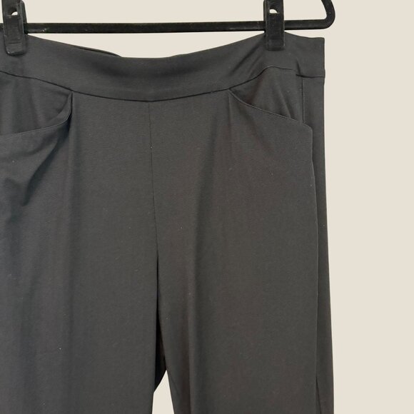 Chico's Travelers Ankle Trousers Black Stretch Material Two Pocket Size 2 (L12) - Picture 3 of 10